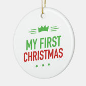 Meine erste Weihnachtsdekoration der Keramik Ornament (Links)