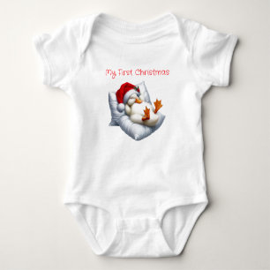 Meine erste Weihnachtsdusche Baby Strampler
