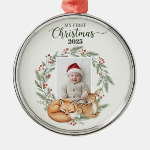 Meine erste Weihnachtserinnerung Ornament Aus Metall
