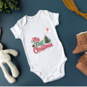 Meine erste Weihnachtsfamilie - individuelle Name Baby Strampler