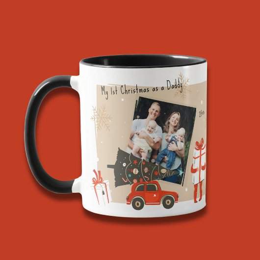 Meine erste Weihnachtsfeier als Daddy Foto Winterf Tasse