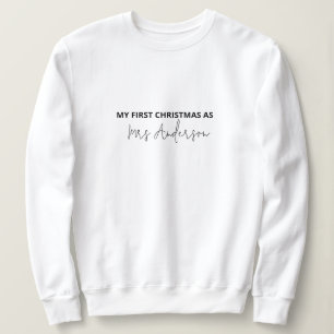 Meine erste Weihnachtsfeier als Individuelle Name Sweatshirt