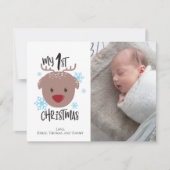 Meine erste Weihnachtskarte für das Foto Einladung (Vorderseite)