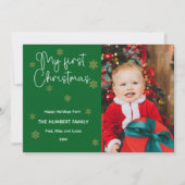 Meine erste Weihnachtskarte für das Foto Einladung (Vorderseite)