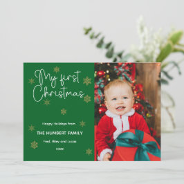 Meine erste Weihnachtskarte für das Foto Einladung