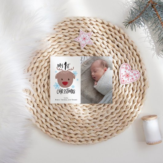 Meine erste Weihnachtskarte für das Foto Einladung