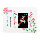 Meine erste Weihnachtskerze gibt dem Foto den Name Magnet (Horizontal)