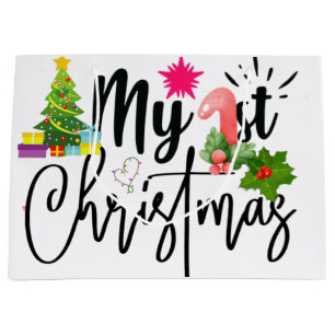 meine erste Weihnachtskleider für Baby Bodysuit Große Geschenktüte