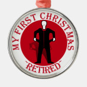 Meine erste Weihnachtsmüde Ornament Aus Metall (Vorne)