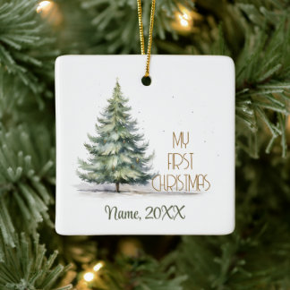 Meine erste Weihnachtsnachtsnacht mit dem Namen Ce Keramikornament