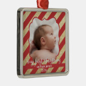 Meine erste Weihnachtsrot-und Ornament Aus Metall (Rechts)