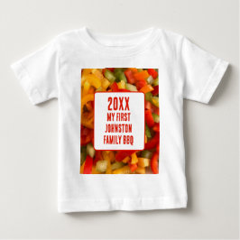 Meine erste Wiedersehen Summer Food Foto GRILLEN Baby T-shirt