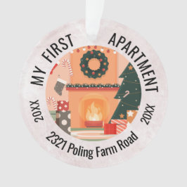 Meine erste Wohnung 2023, benutzerdefinierte Adres Ornament