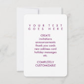 meine erste Zuhause (Mod mauve) Einladung (Rückseite)