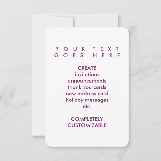 meine erste Zuhause (Mod mauve) Einladung (Rückseite)