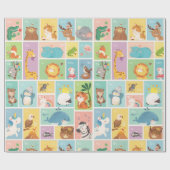 Meine ersten Alphabet-ABC-Tiere Geschenkpapier (Flach)