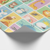 Meine ersten Alphabet-ABC-Tiere Geschenkpapier (Ecke)