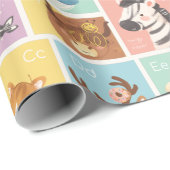 Meine ersten Alphabet-ABC-Tiere Geschenkpapier (Rolleneckpunkt)