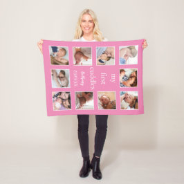 Meine ersten Cuddles nennen 10 Fotos Neugeborene R Fleecedecke