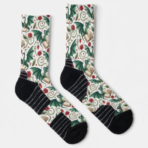 Meine ersten Lieben - Drachen und Bücher Socken