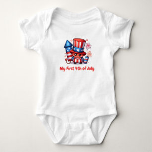Meine ersten Niedlichen Feuerwehrmänner vom 4. Jul Baby Strampler