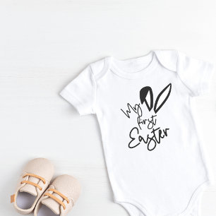 Meine ersten Ostersonnigen Ohren Baby Strampler