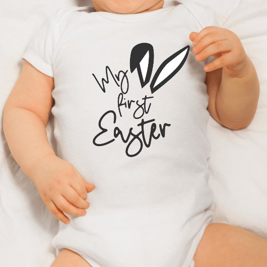 Meine ersten Ostersonnigen Ohren Baby Strampler