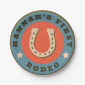 Meine ersten Rodeo Paper-Teller Pappteller (Vorderseite)