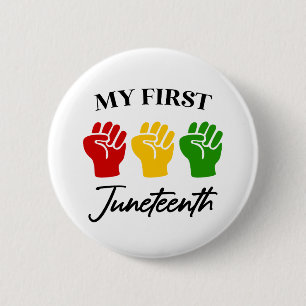 Meine ersten rot-grünen Gelbfisten im Juni Button