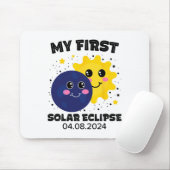 Meine ersten Solar Eclipse Kindermädchen 2024 Sol Mousepad (Mit Mouse)
