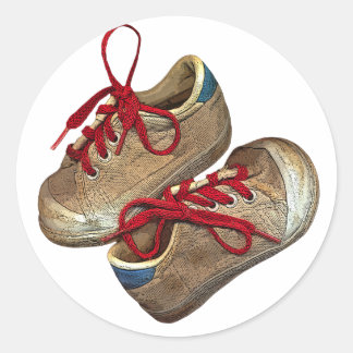 Meine ersten Tennisschuhe Runder Aufkleber