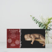 Meine ersten Weihnachten 3 Weiße Ornamente (Stehend Vorderseite)