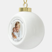 Meine ersten Weihnachten als großes Foto der Brüde Keramik Kugel-Ornament (Rechts)