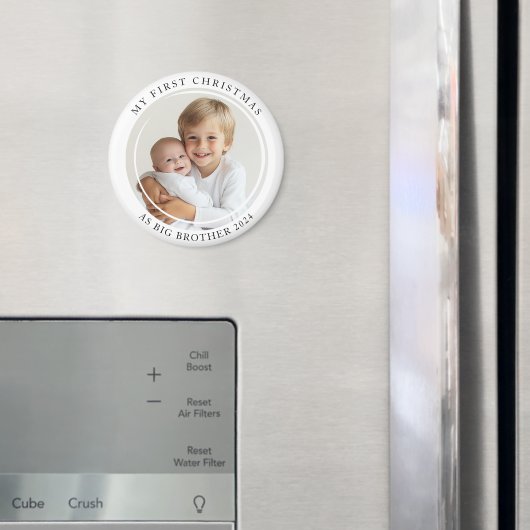 Meine ersten Weihnachten als großes Foto der Brüde Magnet (In Situ (Kühlschrank))