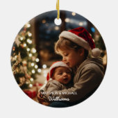 Meine ersten Weihnachten als großes Foto für die F Keramik Ornament (Hinten)