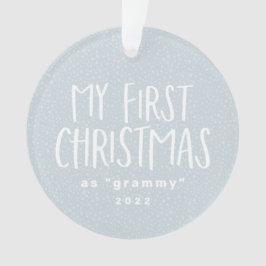 Meine ersten Weihnachten als Großmutter personalis Ornament