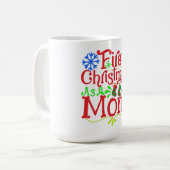 Meine ersten Weihnachten als Mama Kaffeetasse (Vorderseite Links)