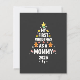 Meine ersten Weihnachten als Mommy 2025 Weihnachte Mitteilungskarte