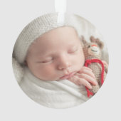 Meine ersten Weihnachten als Nana Winter Greenery Ornament (Rückseite)