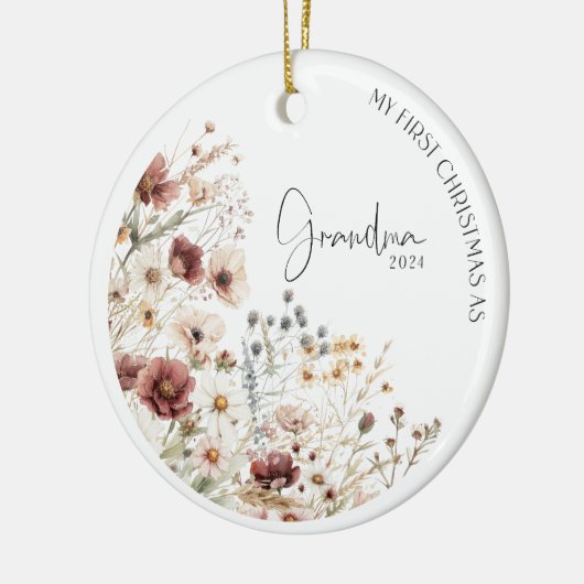 Meine ersten Weihnachten als Oma Holiday Ornament (Links)