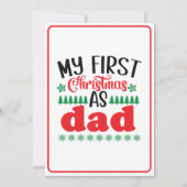 Meine ersten Weihnachten als Vater Einladung (Vorderseite)