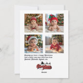 "Meine ersten Weihnachten" FotoCollage Feiertagskarte (Rückseite)