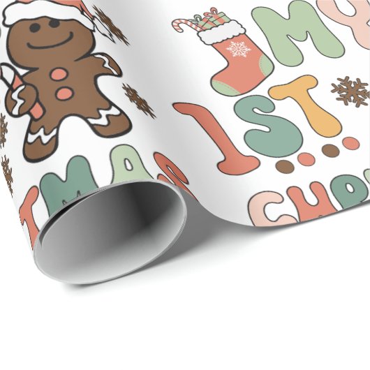 Meine ersten Weihnachten frohe Weihnachten Geschenkpapier (Rolleneckpunkt)