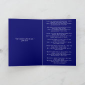 Meine ersten Weihnachten im Himmel Blaue Schneeflo (Innenseite)