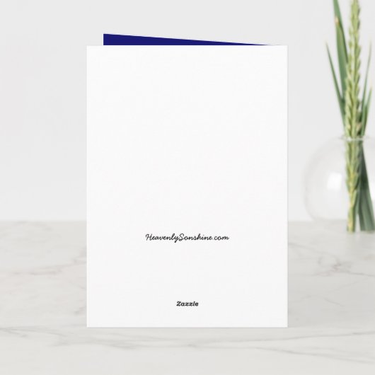 Meine ersten Weihnachten im Himmel Blaue Schneeflo (Rückseite)