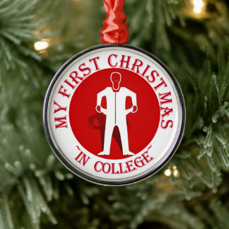 Meine ersten Weihnachten in der Uni Ornament Aus Metall