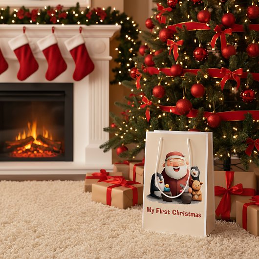 Meine ersten Weihnachten Niedlich Weihnachten Weih Mittlere Geschenktüte