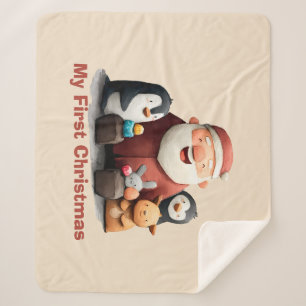 Meine ersten Weihnachten Niedlich Weihnachten Weih Sherpadecke