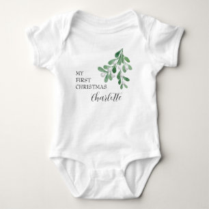 Meine ersten Weihnachten Personalisiert Baby Strampler