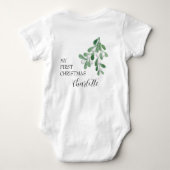 Meine ersten Weihnachten Personalisiert Baby Strampler (Rückseite)